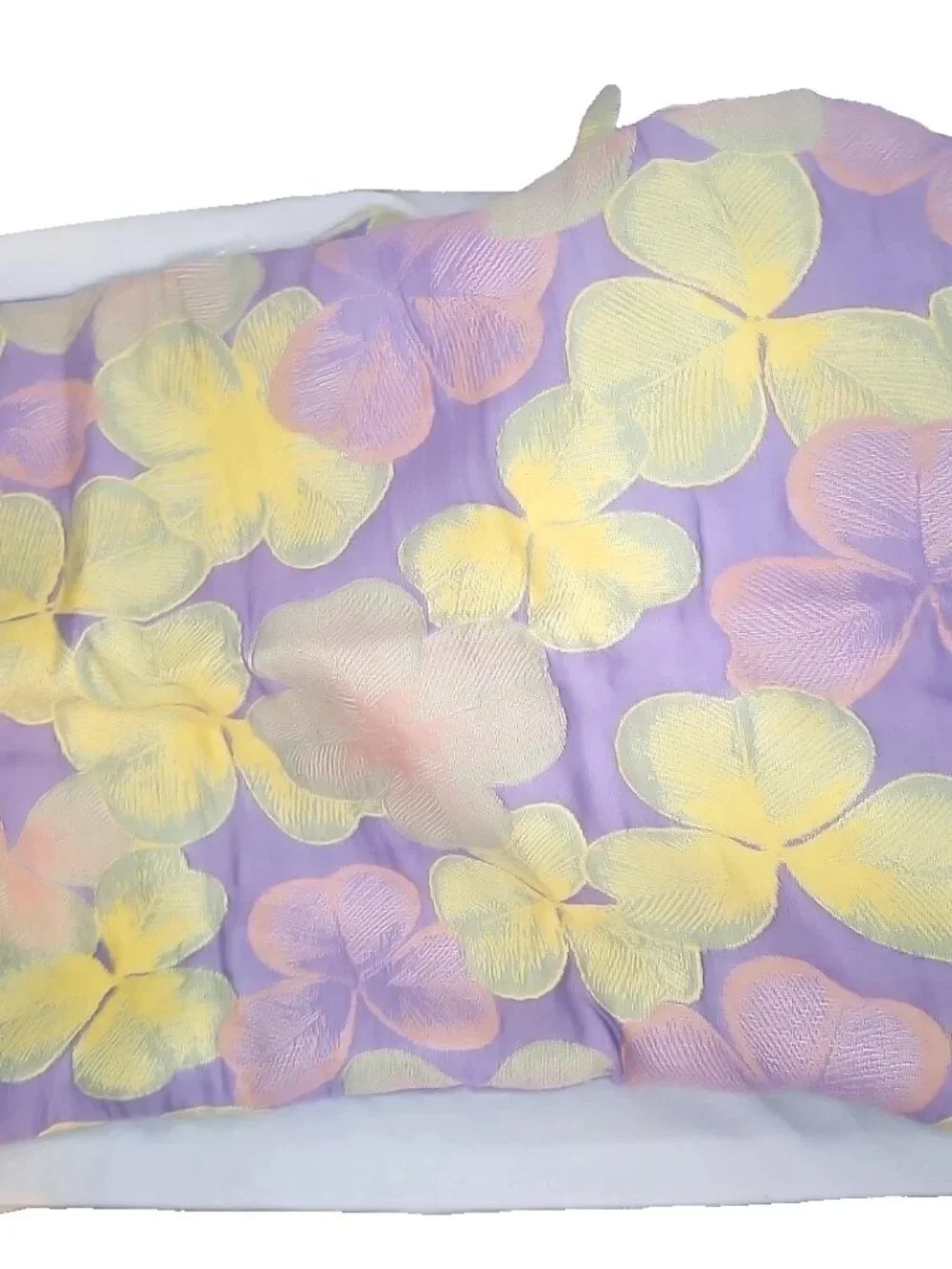 3 Piece King Comforter Set-Tropical Floral Purple & Yellow